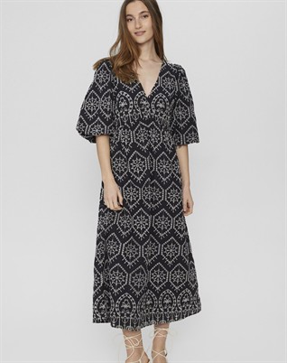 Evelyn Contrast Kjole